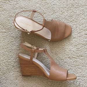 Cole Haan, tan/brown, 3 1/2 inch, size 7 heels